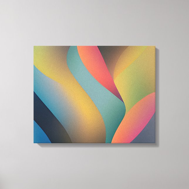 Abstract Waves and Swirls 29 Canvas Print (Front)