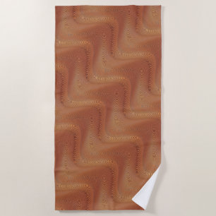 Abstract Waves Art Beach Towel