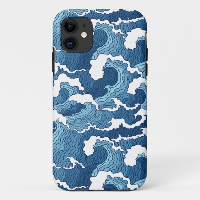 Abstract Waves Case-Mate iPhone Case (Back)