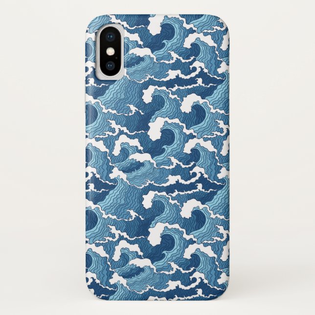 Abstract Waves Case-Mate iPhone Case (Back)