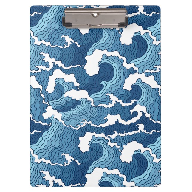 Abstract Waves Clipboard (Front)