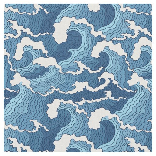 Abstract Waves Fabric