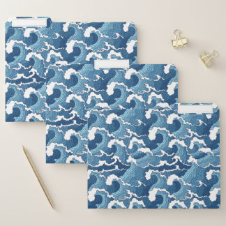 Abstract Waves File Folder
