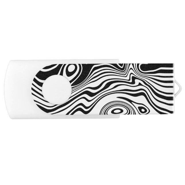 Abstract Waves Flash Drive - Your Colors (Front)