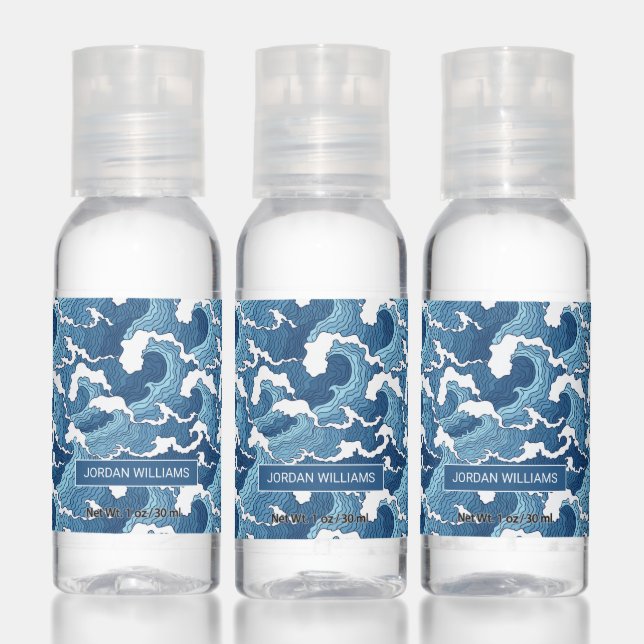Abstract Waves Hand Sanitizer (Set)