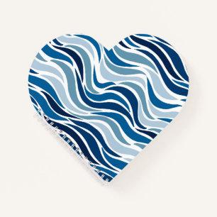 Abstract Waves in blues Notebook