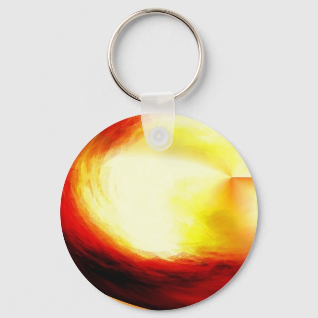 Abstract Waves Keychain (Front)