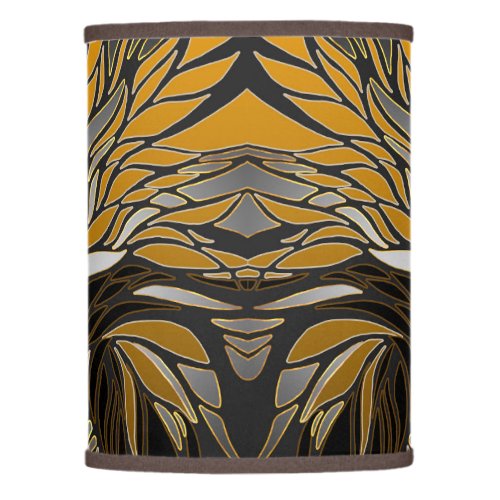 Abstract waves lines leaves modern design lamp shade