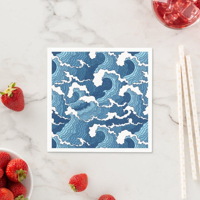 Abstract Waves Napkins (Insitu)