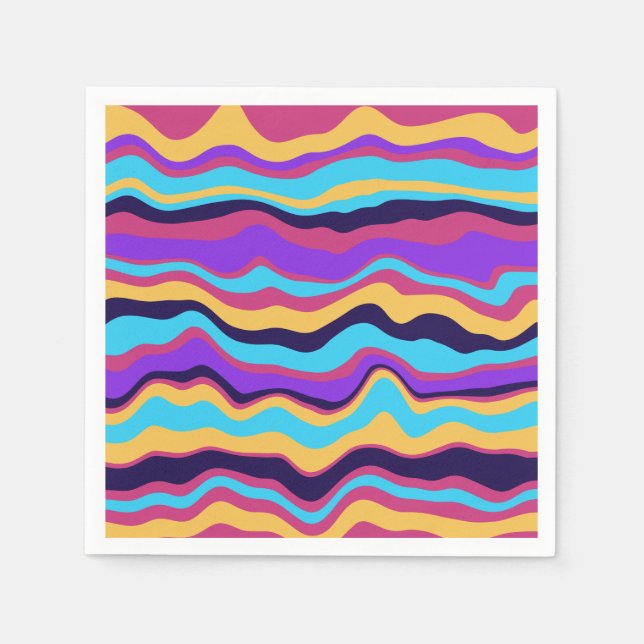Abstract Waves Napkins (Front)