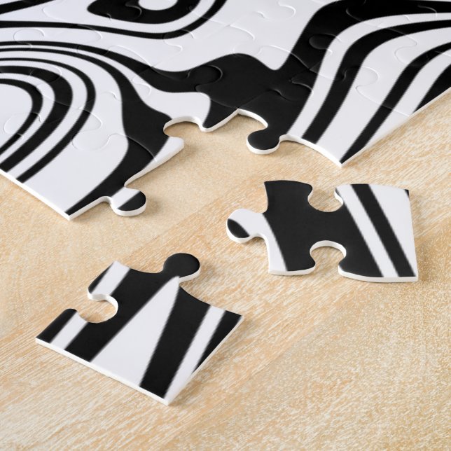 Abstract Waves Puzzle - Custom Colors (Side)