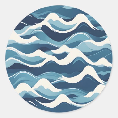 Abstract Waves Sticker