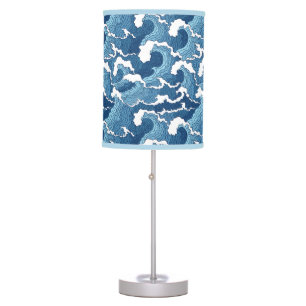 Abstract Waves Table Lamp