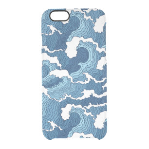 Abstract Waves Clear iPhone 6/6S Case
