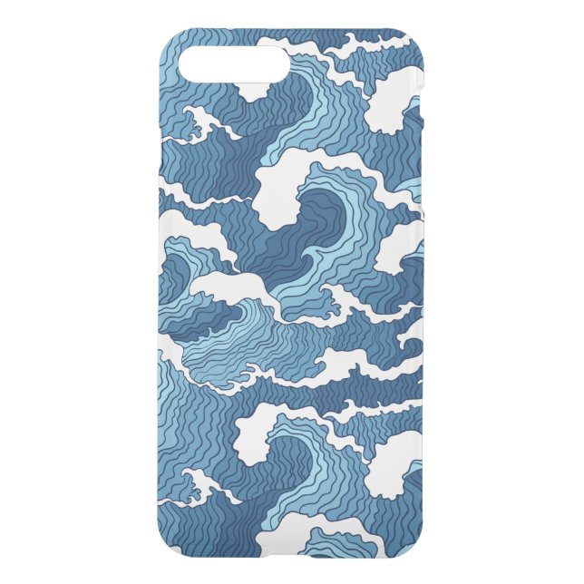 Abstract Waves Uncommon iPhone Case (Back)