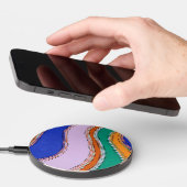 Abstract Waves Wireless Charger (Hand)