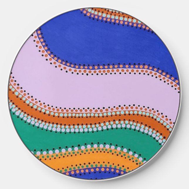 Abstract Waves Wireless Charger (Front)
