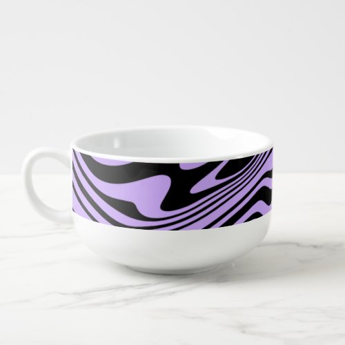 Abstract Waves Your Colors Soup Mug