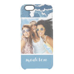 Abstract Waves | Your Photo &amp; Name Clear iPhone 6/6S Case