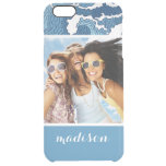 Abstract Waves | Your Photo &amp; Name Clear iPhone 6 Plus Case