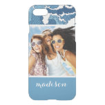 Abstract Waves | Your Photo &amp; Name iPhone SE/8/7 Case