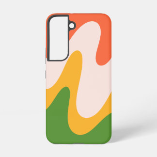 Abstract Wavy Fluid Shapes Samsung Galaxy S22 Case