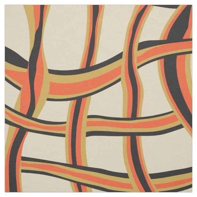 Abstract wavy lines mesh pattern fabric (Swatch)