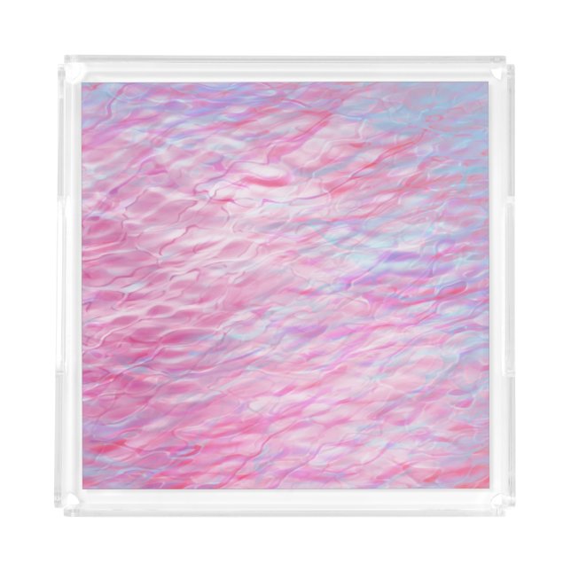 Abstract wavy pattern acrylic tray (Front)