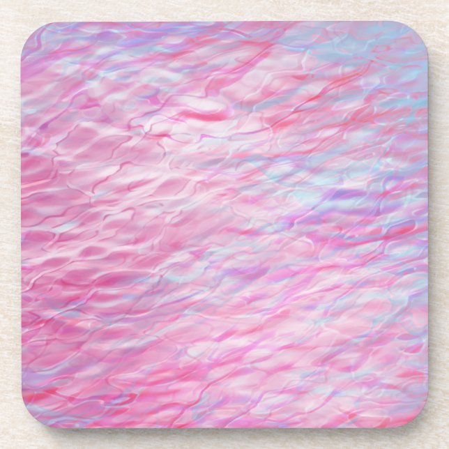 Abstract wavy pattern beverage coaster (Front)