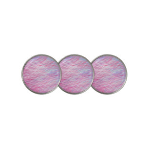 Abstract wavy pattern golf ball marker