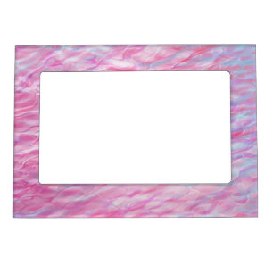 Abstract wavy pattern magnetic frame