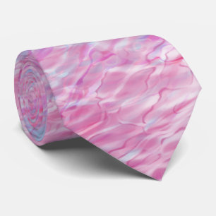 Abstract wavy pattern neck tie
