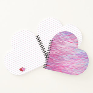 Abstract wavy pattern notebook