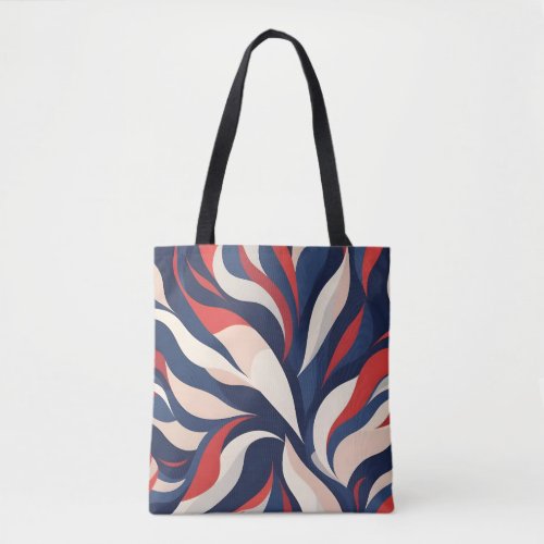Abstract wavy pattern  tote bag