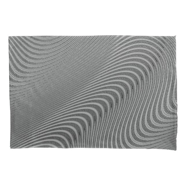 Abstract Wavy Pillow Case (Front)