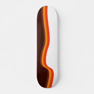 Abstract Wavy Skateboard