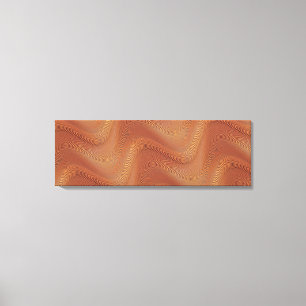 Abstract Wavy Striped Pattern Lines - Canvas Print