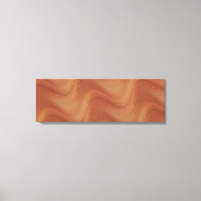 Abstract Wavy Striped Pattern Lines - Canvas Print (Front)
