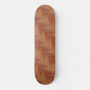 Abstract Wavy Striped Skateboard