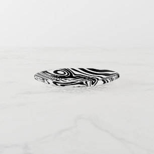 Abstract Wavy Striped Trinket Tray or Choose Color