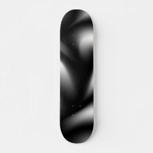 Abstract Weave in Black & White Skateboard Deck