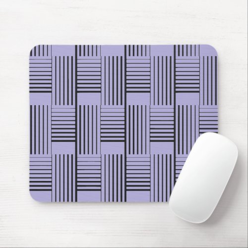 Abstract Weave On Purple Mouse Pad