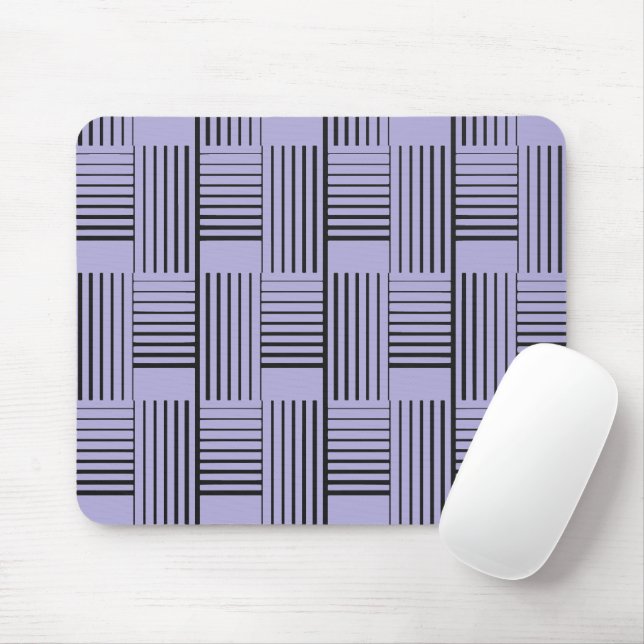 Abstract Weave On Purple Mouse Pad (With Mouse)