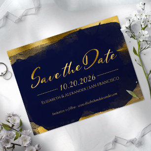 Abstract Wedding Save the Date Invitations Photo