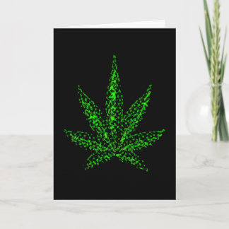 Abstract Weed Leaf Card