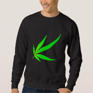 Abstract Weed Leaf Sweatshirt