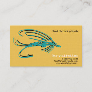 Abstract Wet Fly Lure Business Card