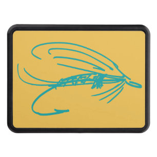 Abstract Wet Fly Lure Hitch Cover