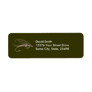 Abstract Wet Fly Lure Label