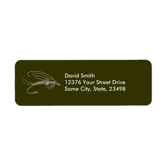 Abstract Wet Fly Lure Label (Front)